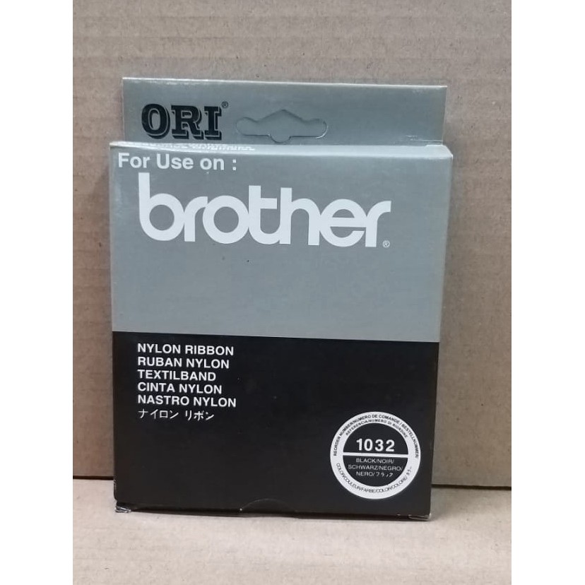 Pita mesin tik BROTHER 1032 Nylon Ribbon GX 6750 8250 AX Series Merek ORI atau Hologram