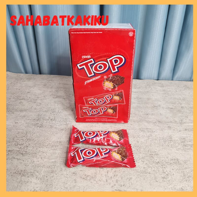 

Delfi Top Strawberry / Delfi Top Wafer Cokelat 1 BOX ISI 24PCS