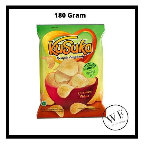 

Kusuka Keripik Singkong Rasa Rumput Laut / Cassava Chips Seaweed 180gr