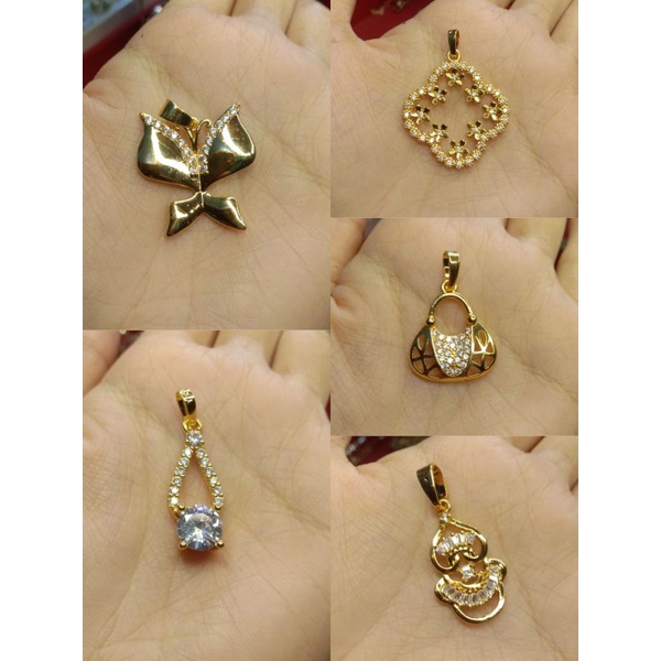 Liontin Kalung Lapis Emas 24k