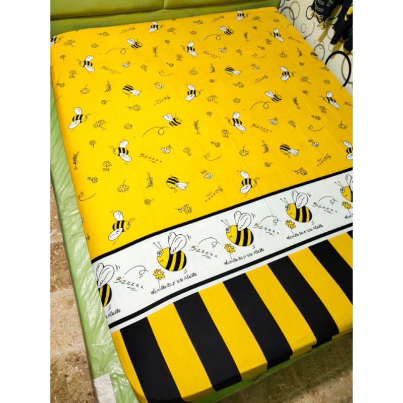 Sprei Bee Yellow Line Homemade