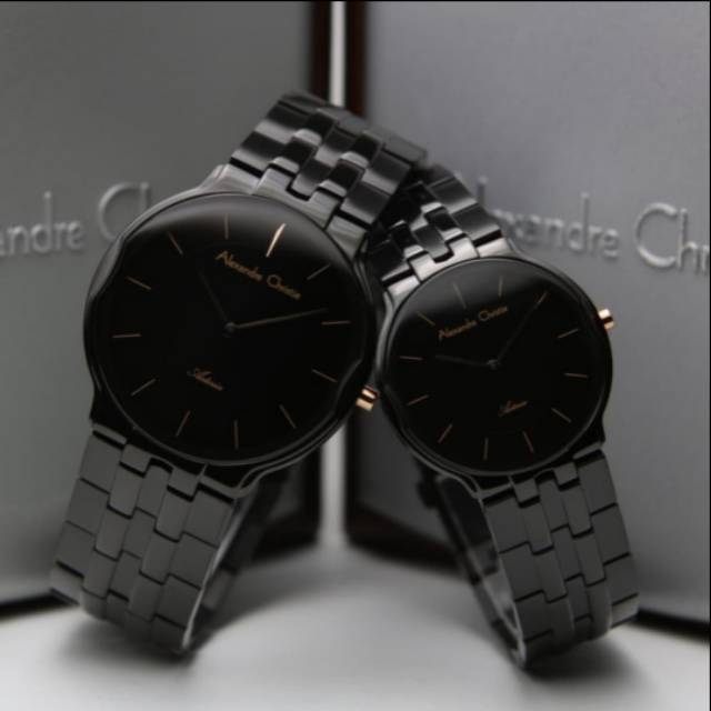 ALEXANDRE CHRISTIE AC8616 FULL BLACK CUOPLE. ORIGINAL GARANSI RESMI 1 TAHUN