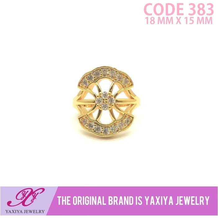 

Cincin permata Lapis emas Perhiasan imitasi Gold Yaxiya Jewelry 383