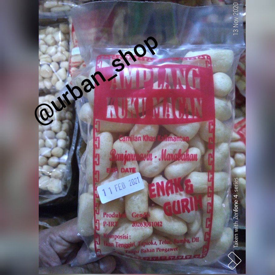 

AMPLANG KUKU MACAN GENDIS ASLI BANUA/BORNEO KALSEL uk 100gr