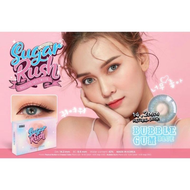 SOFTLENS SUGAR RUSH BY EXOTICON MINUS ( 0.50 - 3.00)