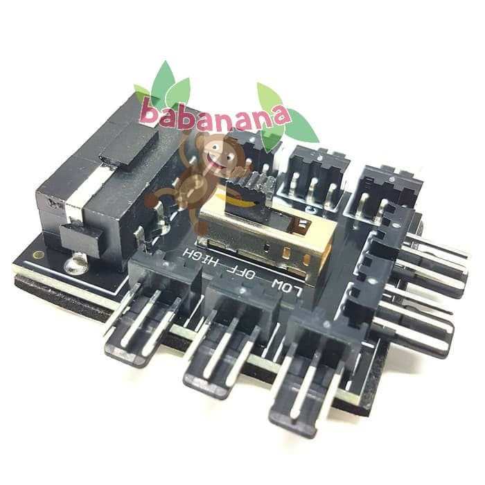 Splitter 1 to 8 PWM Fan 3 pin 3pin Converter PC cooling fan cooler