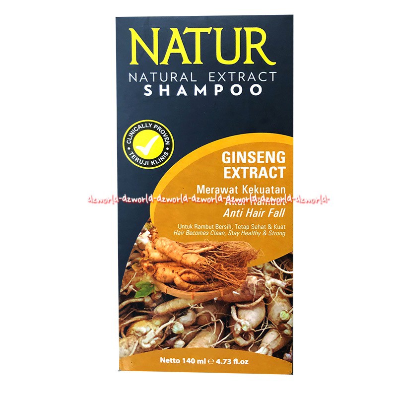 Natur Natural Hair Tonic Ginseng Extract 140ml Penyubur Rambut Rontok