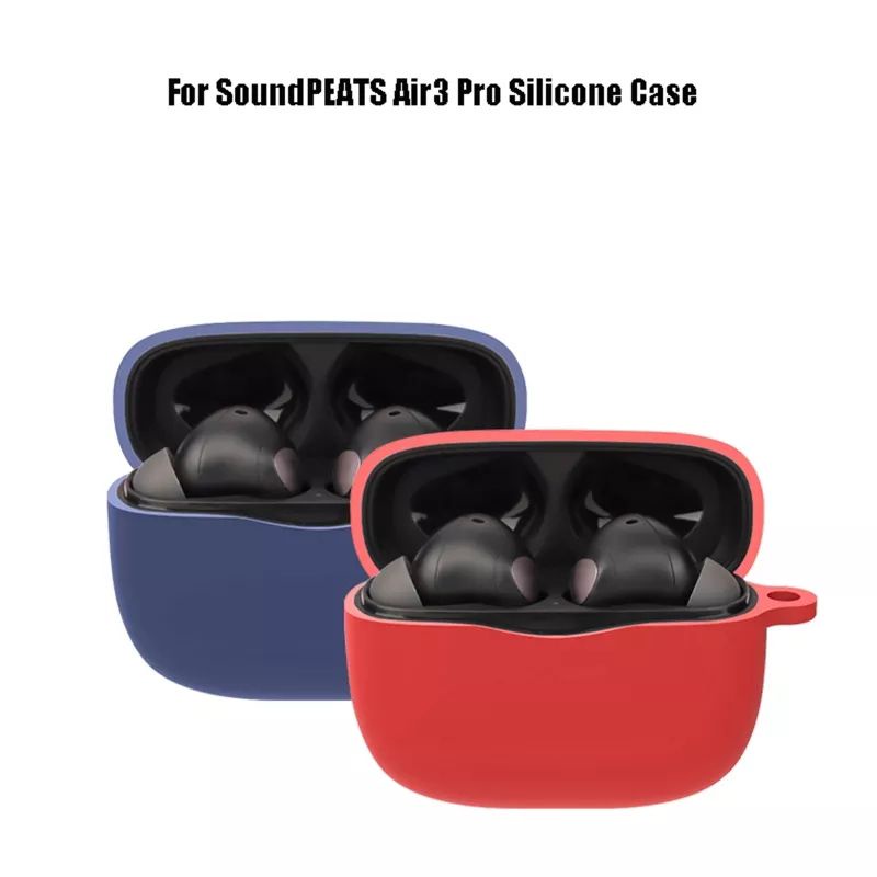 Case Casing Cover Silicone Protective SoundPeats Air3 Pro / Air 3 Pro+ Carabiner
