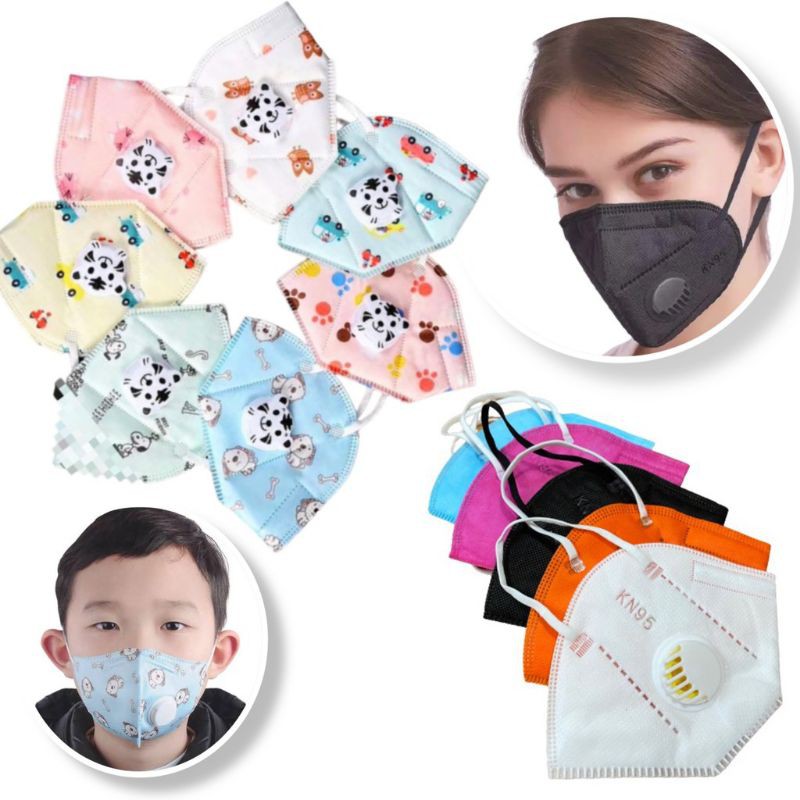 KN95 DEWASA ANAK ECER MURAH ABU BIRU ORANGE