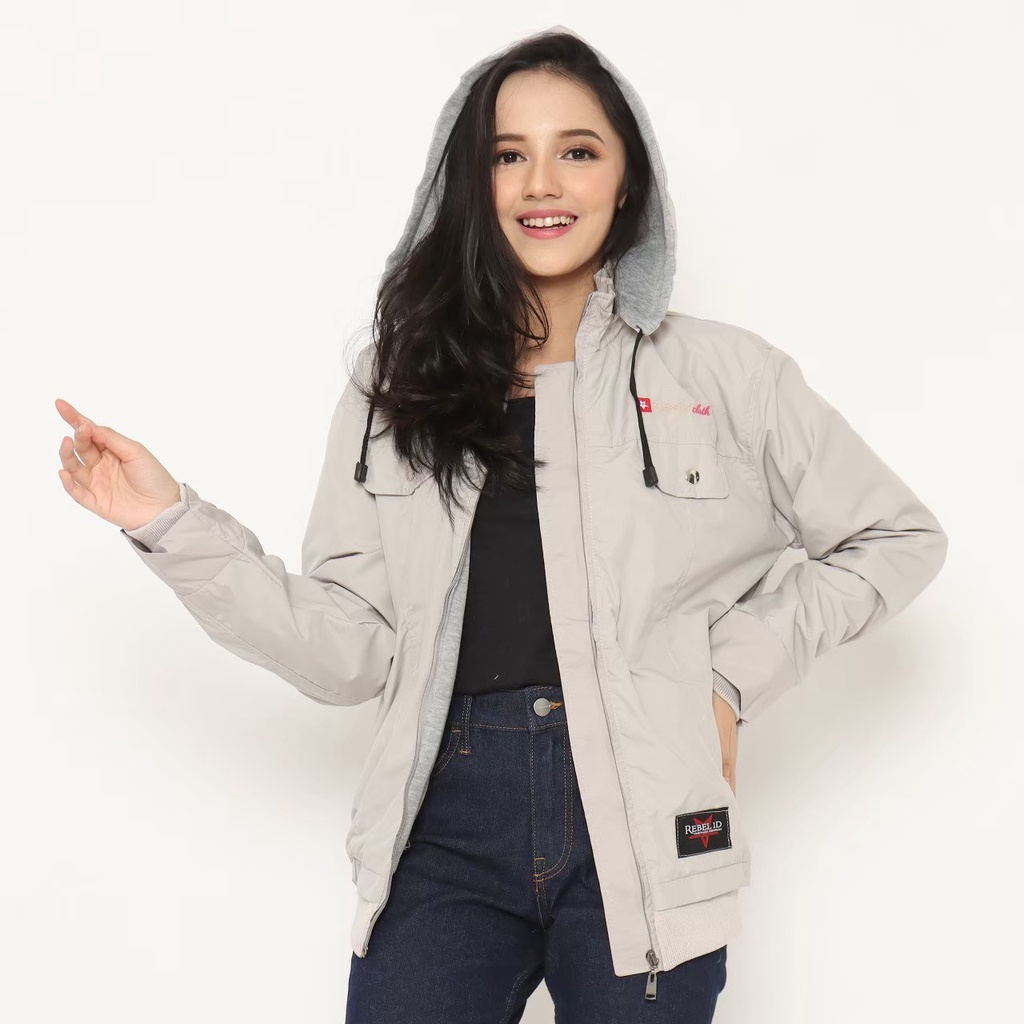 Jaket Parka Zipper Rebel ID Pria &amp; Wanita | Original REBEL ID | Dhea Fashion