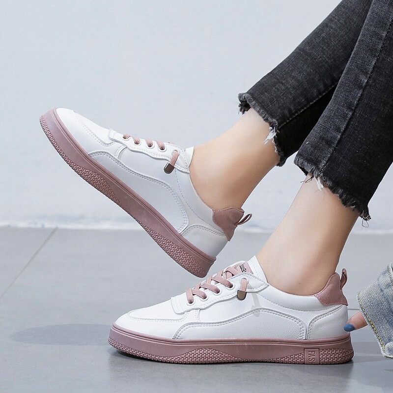 RYX - Solid Platform Sepatu Sneakers Canvas Wanita Fashion Casual (NO BOX) - Ori Import