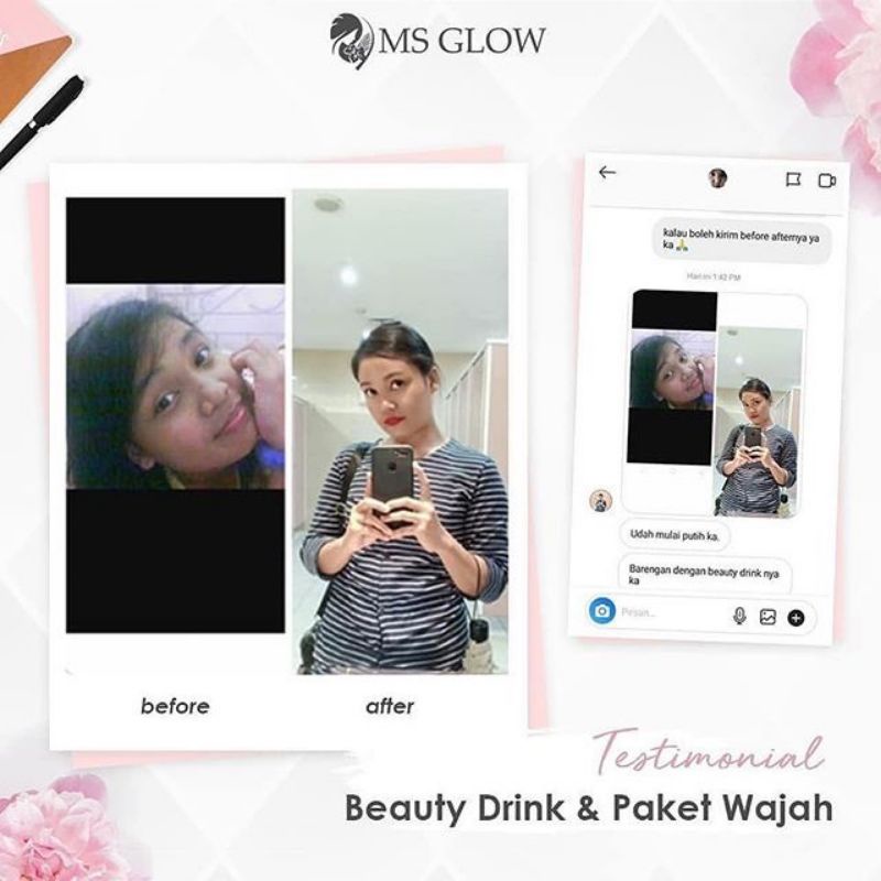 BISA COD MS GLOW GLASSKIN DRINK / GLASKIN MS GLOW FREE TUMBLER