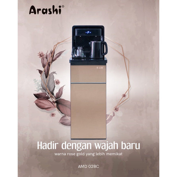 DISPENSER ARASHI GALON BAWAH AMD 02BC HANGAT PANAS DINGIN