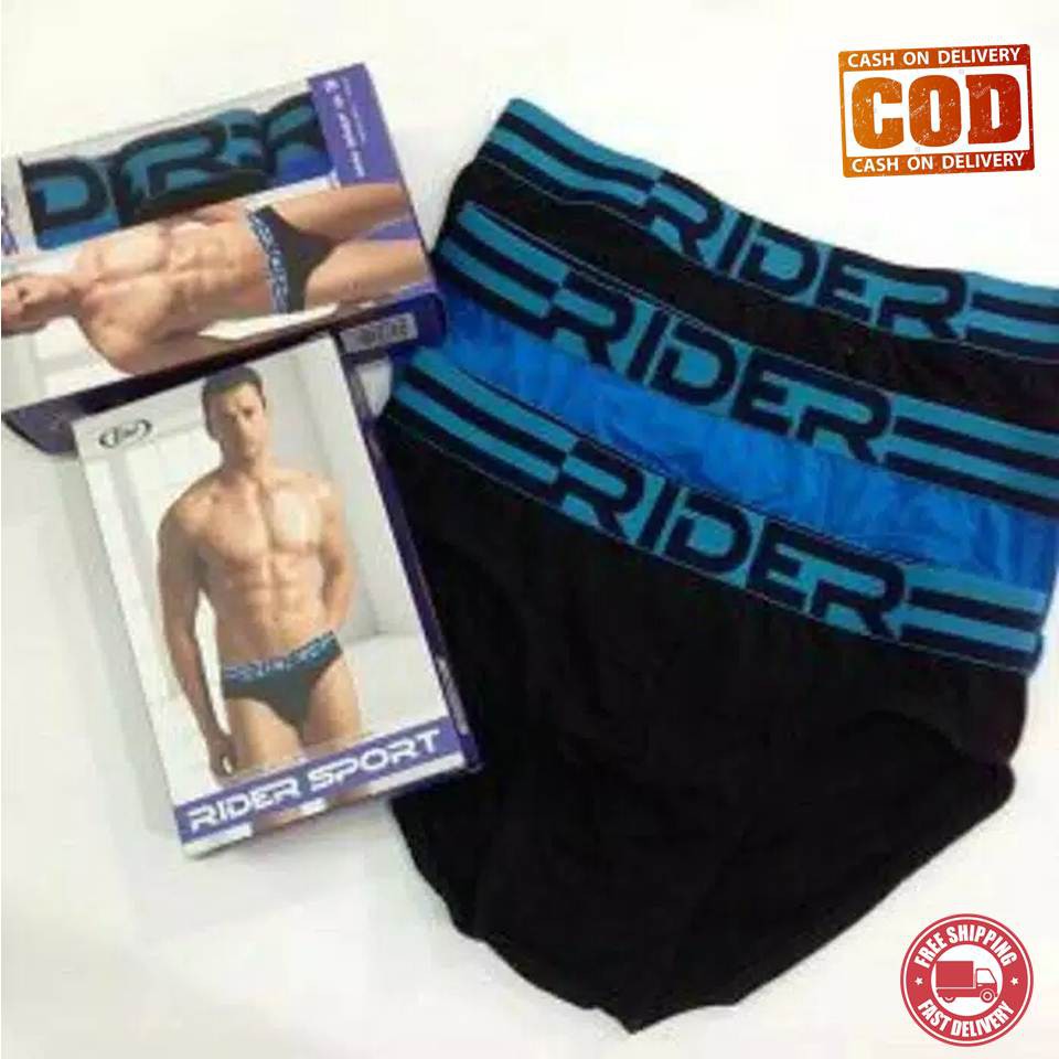 1 PCS ORIGINAL | Rider Sport R 762 B | COD Celana Dalam CD Pria Cowok Rider Sport Sempak Kancut Katun Lembut Kusuma