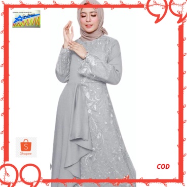 zolana dress / gamis brukat indahlia