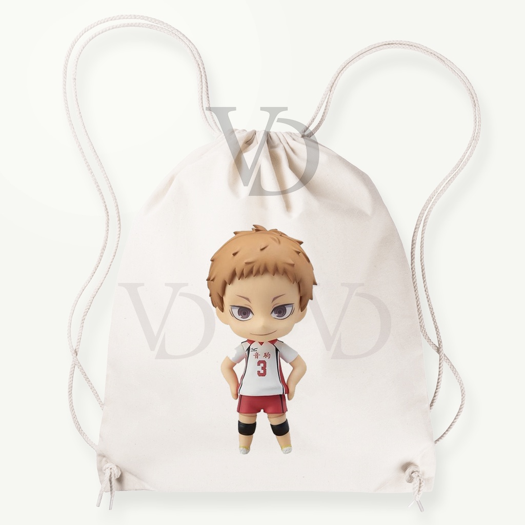 tote bag kanvas / tote bag haikyuu / tote bag anime japan / tote bag anime jepang / kageyama sugawara kuroo bokuto