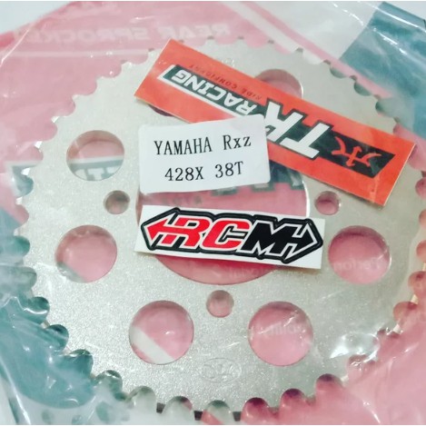 GEAR GIR GER BELAKANG RXZ JUPITER Z MX OLD LAMA RXKING VEGA LUBANG 4 428X38 428 X 38 T TK RACING