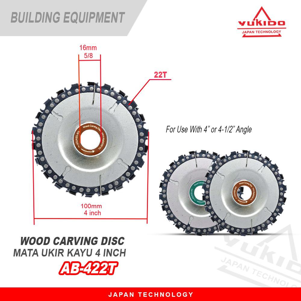 Wood carving disc mata gerinda chainsaw 4&quot; inch gergaji potong ukir / Chainsaw disc gerinda kayu potong ukir kikir MURAH BANGET