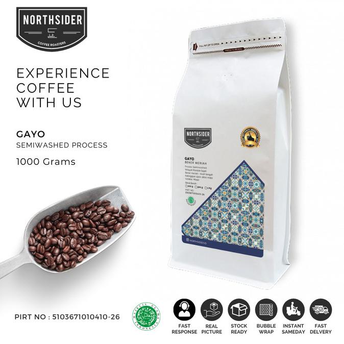 

BIJI KOPI ARABIKA ACEH GAYO SEMI WASHED - NORTHSIDER COFFEE 1KG