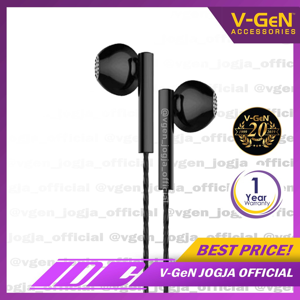 Handsfree V-GeN VEP1-11 Wired Earphone Headset Original Extra Bass