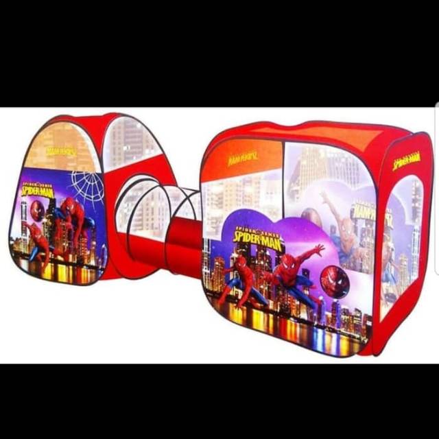 Tenda Mainan Anak Edukasi Outdoor - Tenda Anak Motif Spiderman
