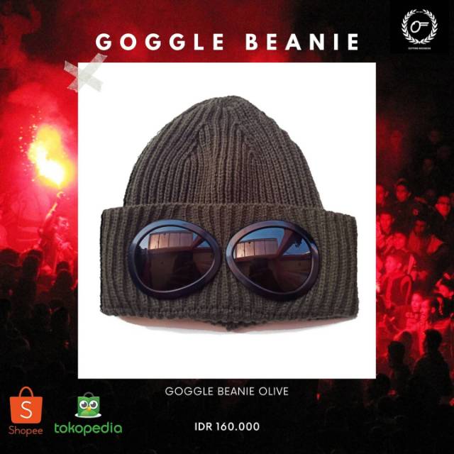 Goggle Beanie Outfirm Indonesia (Olive)