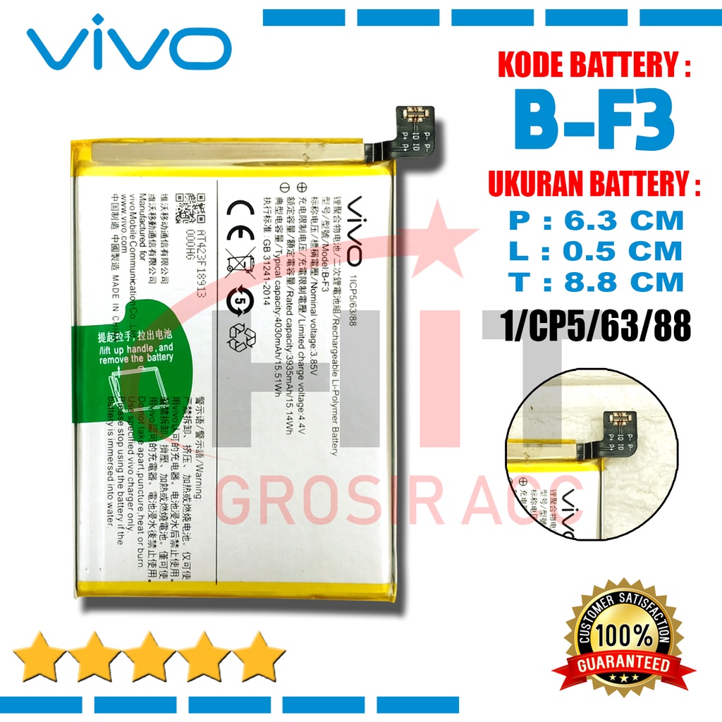 Baterai B-F3 / Vivo Y91 Y93 Y95 Battery BF3