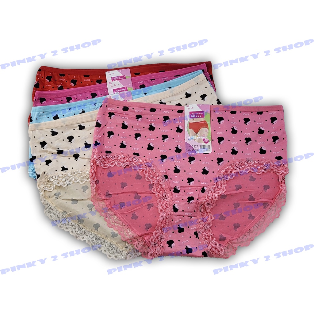 CELANA DALAM WANITA IMPORT BERENDA FULL MOTIF  SIZE BESAR