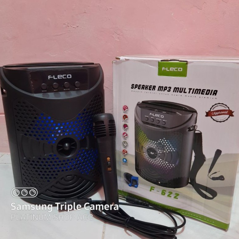 SPEAKER BLUETOOTH FLECO 6'5 INCH F-622 PLUS MIC KARAOKE COD