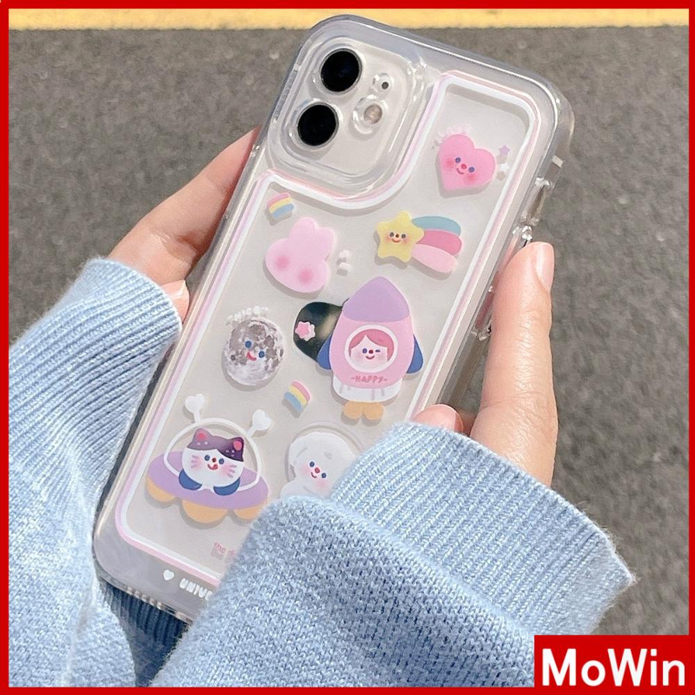 iPhone Case Silicone Soft Case Shockproof Camera Cover Protection Plating Button Pink Cartoon Cute Compatible For iPhone 11 iPhone 13 Pro Max iPhone 12 Pro Max iPhone 7 Plus