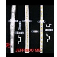 KLEM LED STRIP TRANSPARAN SELANG 5050/ KLEM LAMPU LED STRIP BENING SELANG 2835