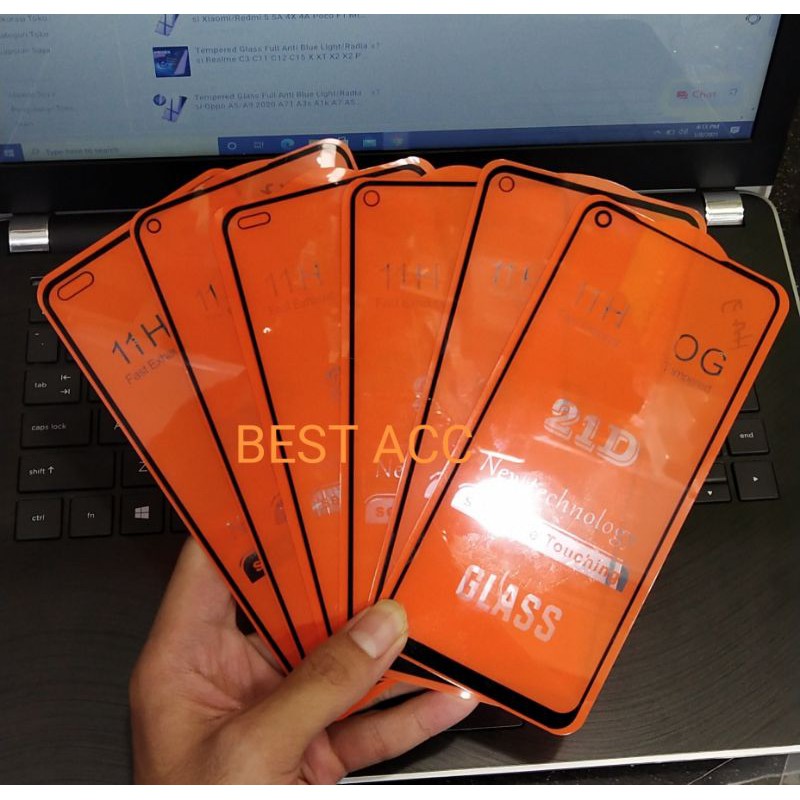 Tempered Glass Full Oppo Reno 4F Tg Anti Gores Kaca