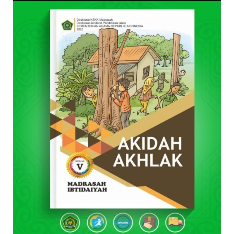 ORI buku teks akidah akhlak k13 Depag kelas 5 edisi revisi terbaru