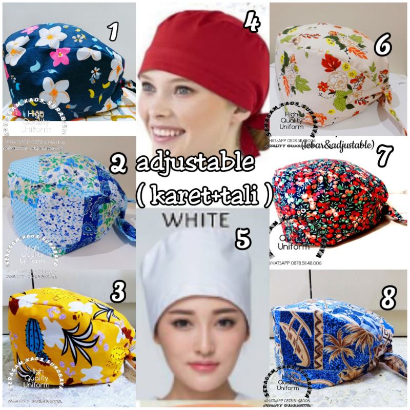 hat scrub scrub cap topi kain topi medis penutup kepala scrub cap katun topi koki pelindung kepala t