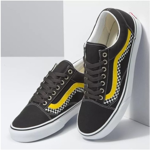 SEPATU VANS OFF THE WALL | OLD SKOOL (WAVE) RAVEN / MULTI