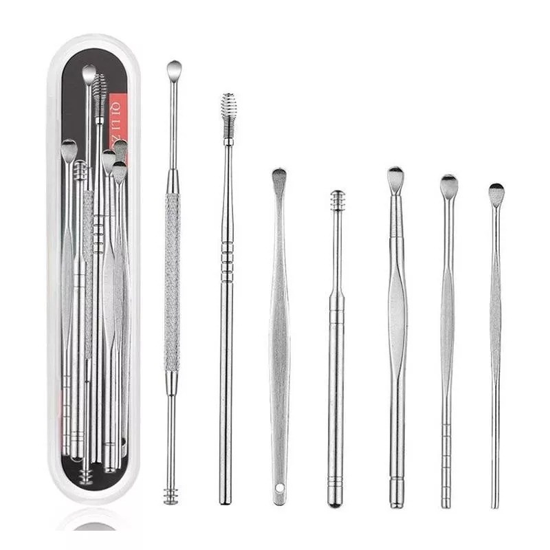 Pembersih Telinga 7 PCS Korek Kuping sendok perawatan Ear Wax Picker