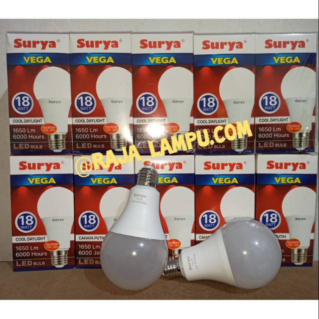 Lampu Bohlam Led Surya Vega 18 watt