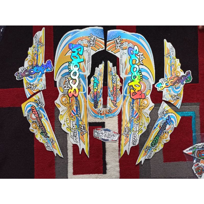 STRIPING SCOOPY TRANSPARAN HOLOGRAM STRIPING SCOOPY