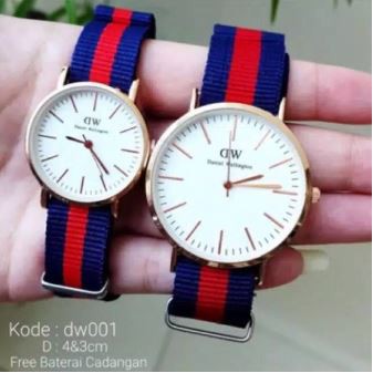 JAM TANGAN DW COUPLE TALI KANVAS!!!TERMURAH