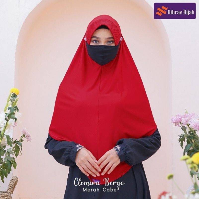 Hijab Trendy Bonus Masker Scuba - Clemira Bergo Dari Nibras Hijab