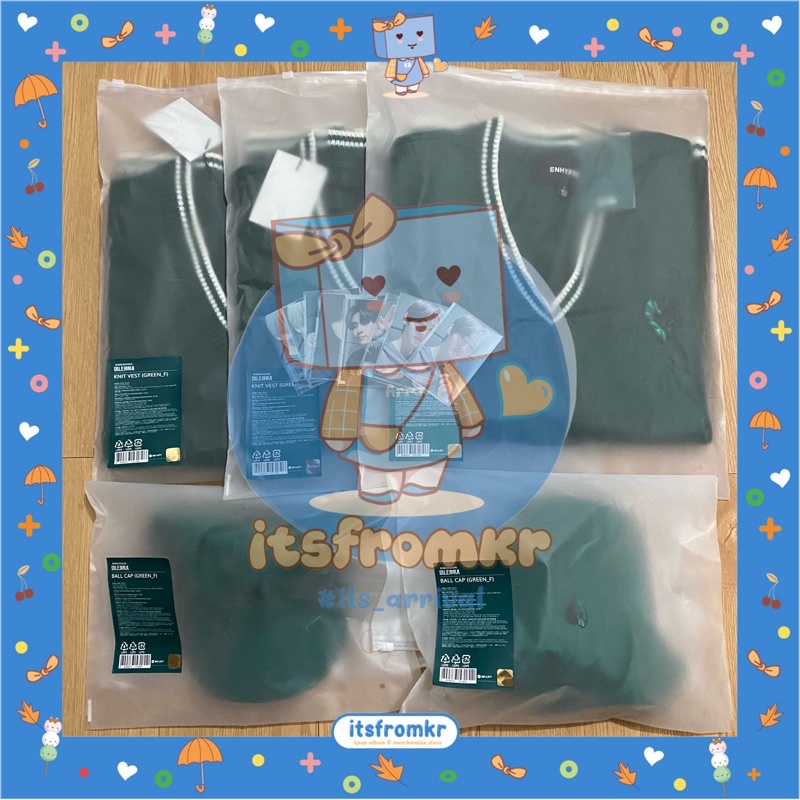 [READY STOCK] Sharing ENHYPEN [Dimension : Dilemma] Uniform Vest & Ball Cap