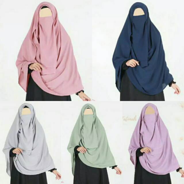 Pastan Pashmina Instant Jumbo Syar'i Mutiara Instan Shawl Khimar Shawl Malaysia