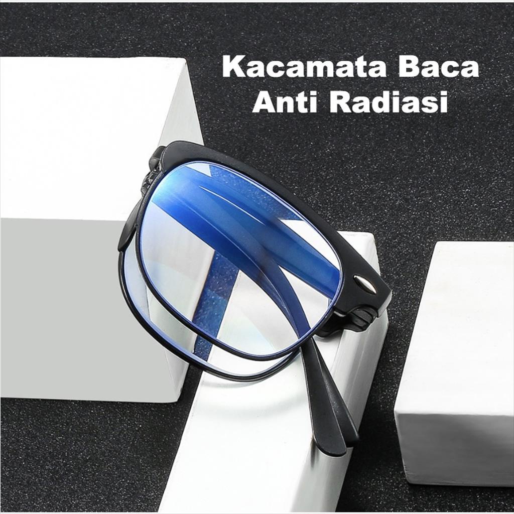 Kacamata Baca Lipat Lensa Plus Anti Radiasi +1.00 s/d + 4.00  Kacamata Pria Reading Glasses 2149 Original