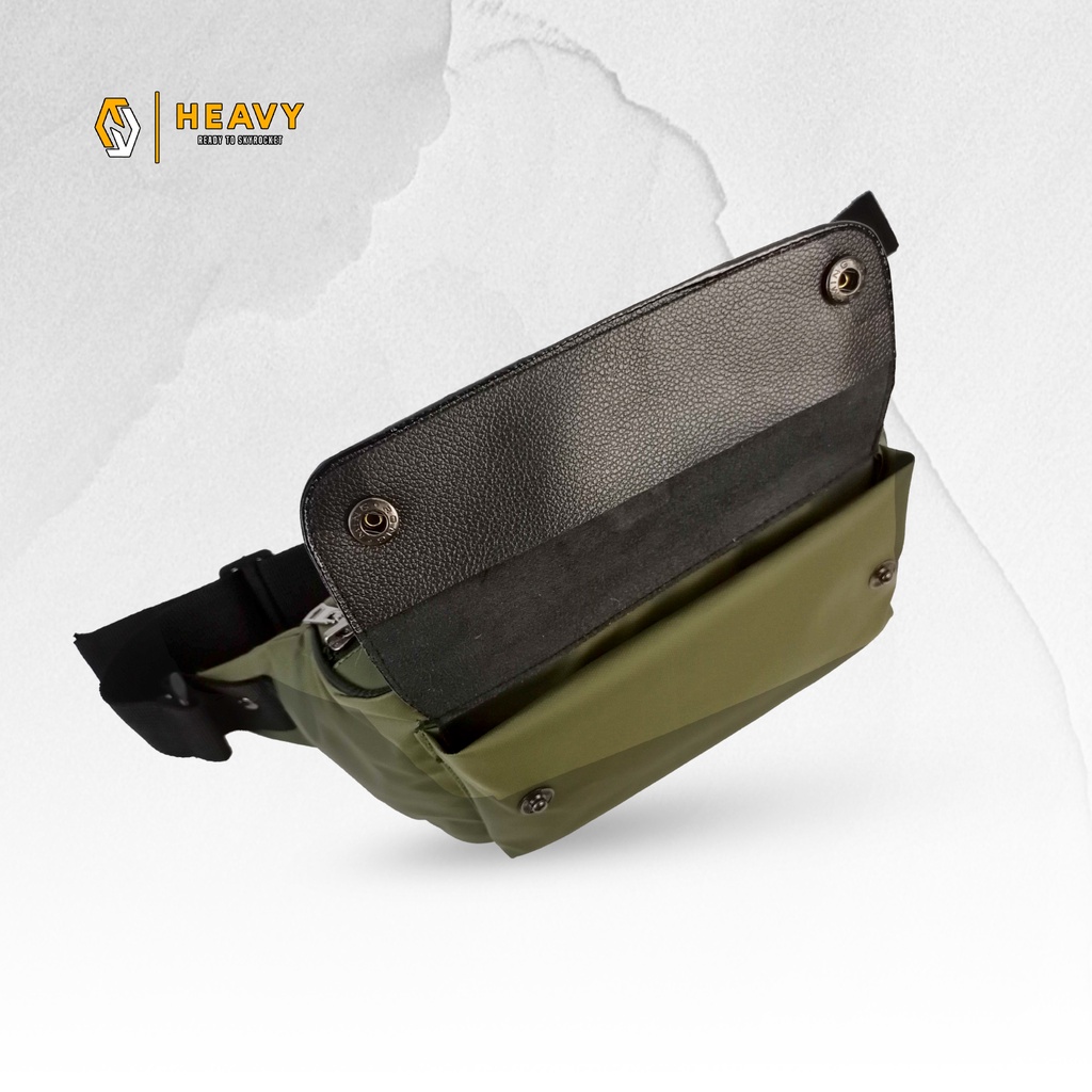 [HEAVY.BAG] WAISTBAG HEAVY WATERPROOF . TAS PINGGANG PRIA