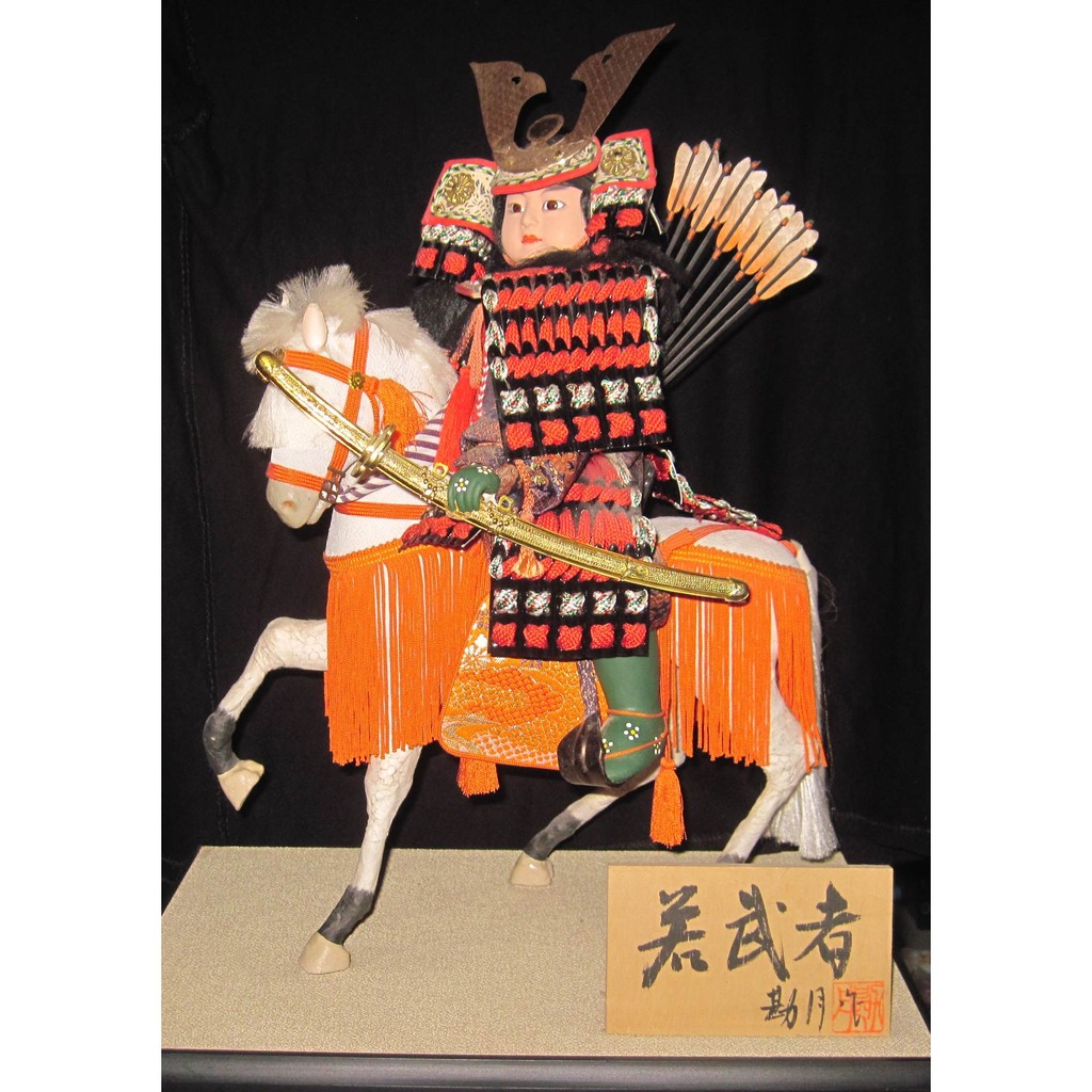 Boneka Samurai Berkuda Original Japan Shogun Jepang Antik Import Impor Japan Art