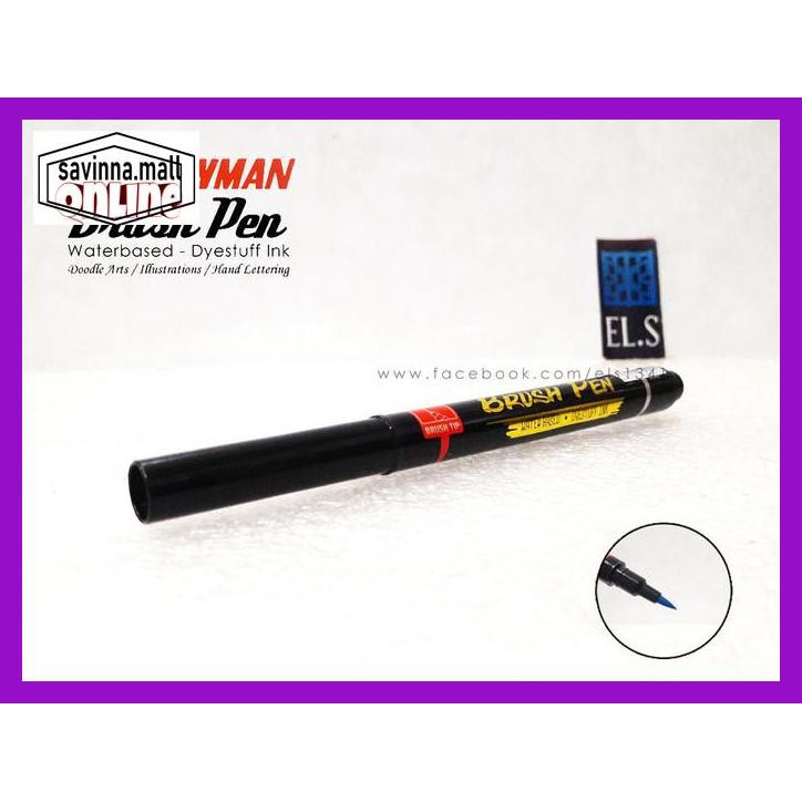 

U0Uo879- Snowman Brush Pen - Black Y7Ry688-