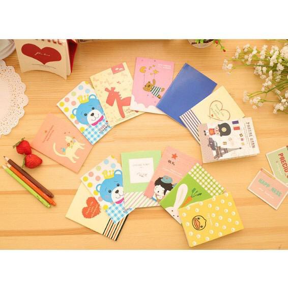 Buku Tulis Mini - Mini Notebook - Buku Memo Mini Kecil Motif Lucu