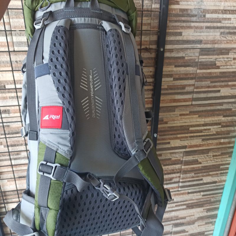 Tas Semi Carrier Rei Atmos 40L+Raincover Tas Gunung Rei Original