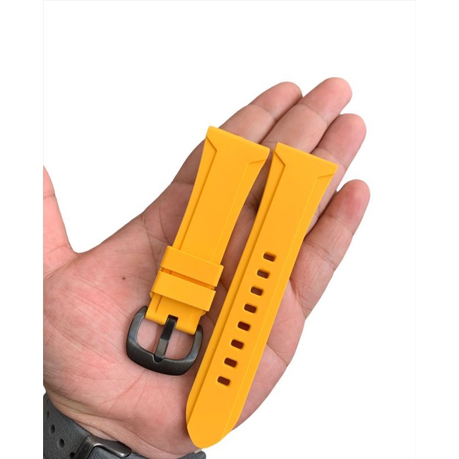 Strap Tali Jam Tangan Silicon Kuning Size 26MM