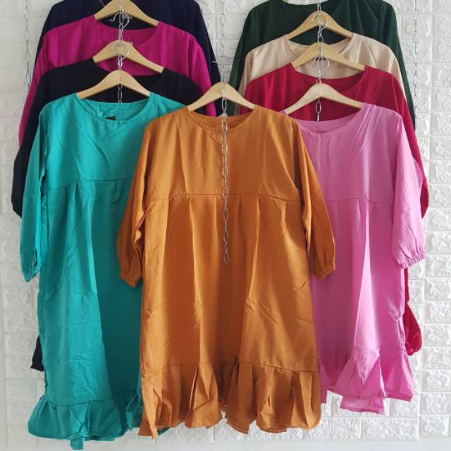 tunik rempel polos